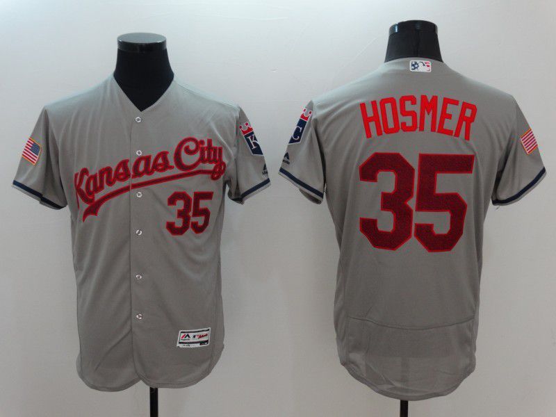 Men Kansas City Royals #35 Hosmer Grey Elite 2022 MLB Jersey->kansas city royals->MLB Jersey